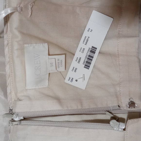 🆕️ 🥂J. Crew🥂 - Champagne Strapless Silk Cocktail Dress - Picture 4 of 13